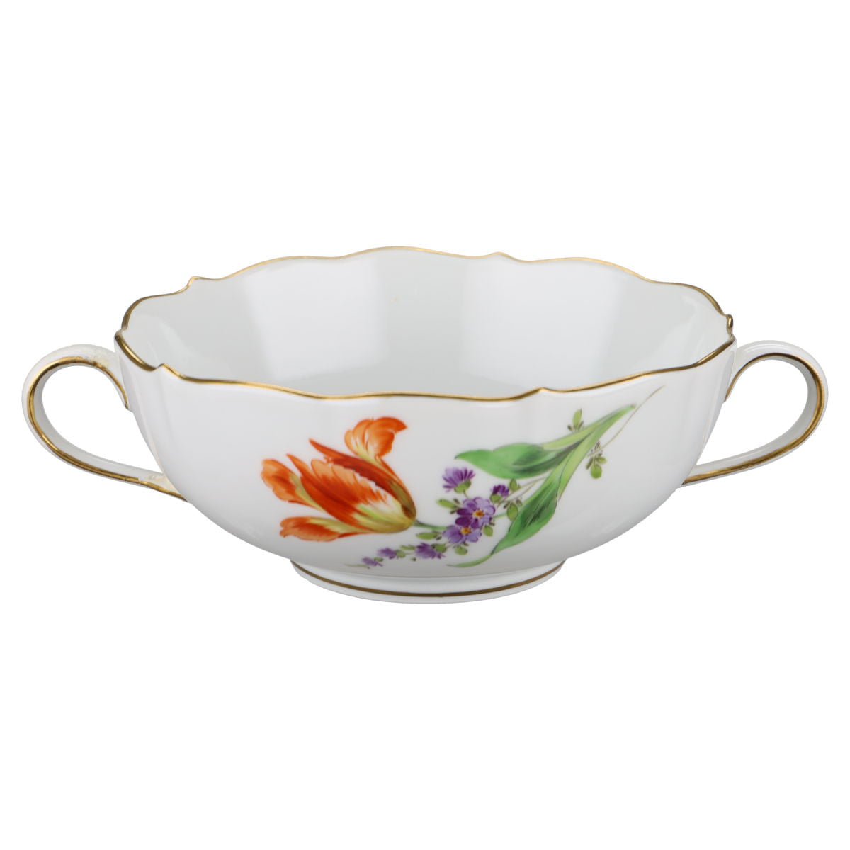Suppentasse mit Untertasse Tulpe Orange