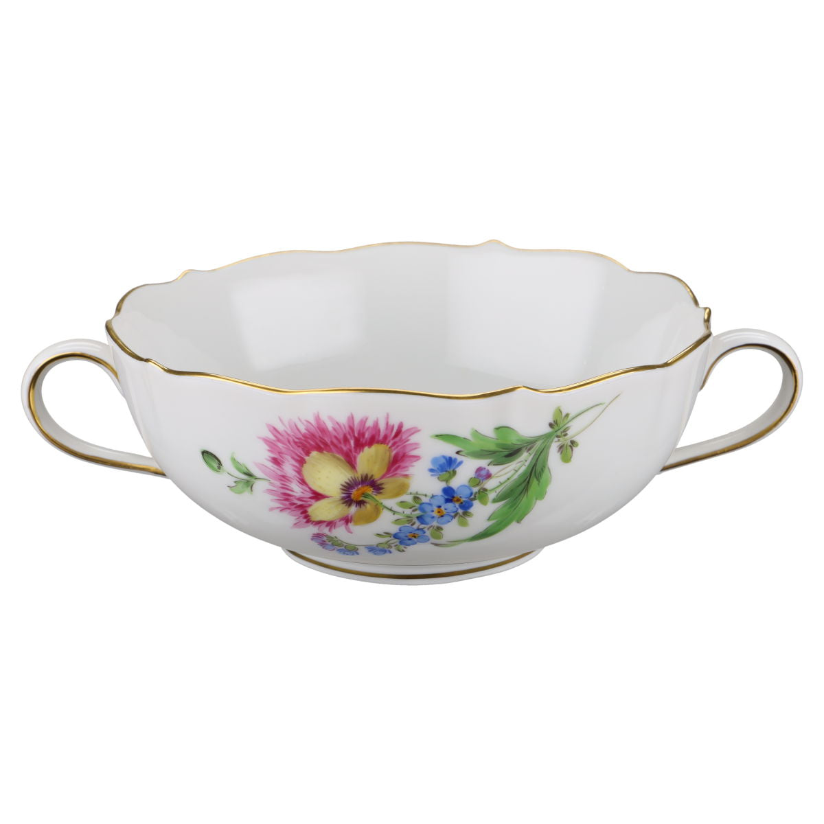 Suppentasse mit Untertasse Chrysantheme pink