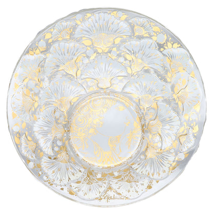 Jahresteller in Glas 1976 Björn Wiinblad zum Aufstellen in OVP