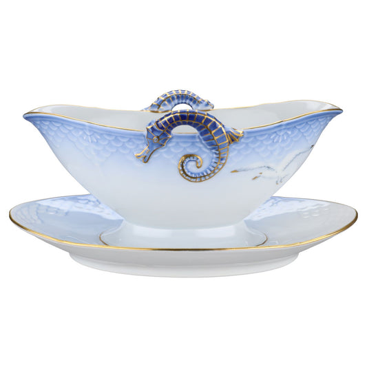 Sauciere mit Teller einteilig