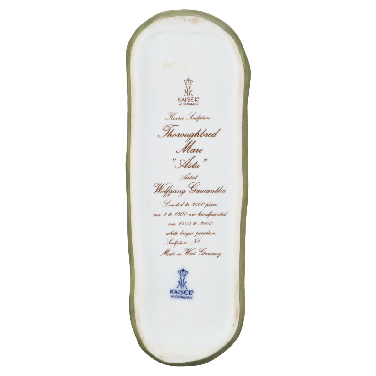 Figur Vollblutstute Pferd ASTA Wolfgang Gawantka