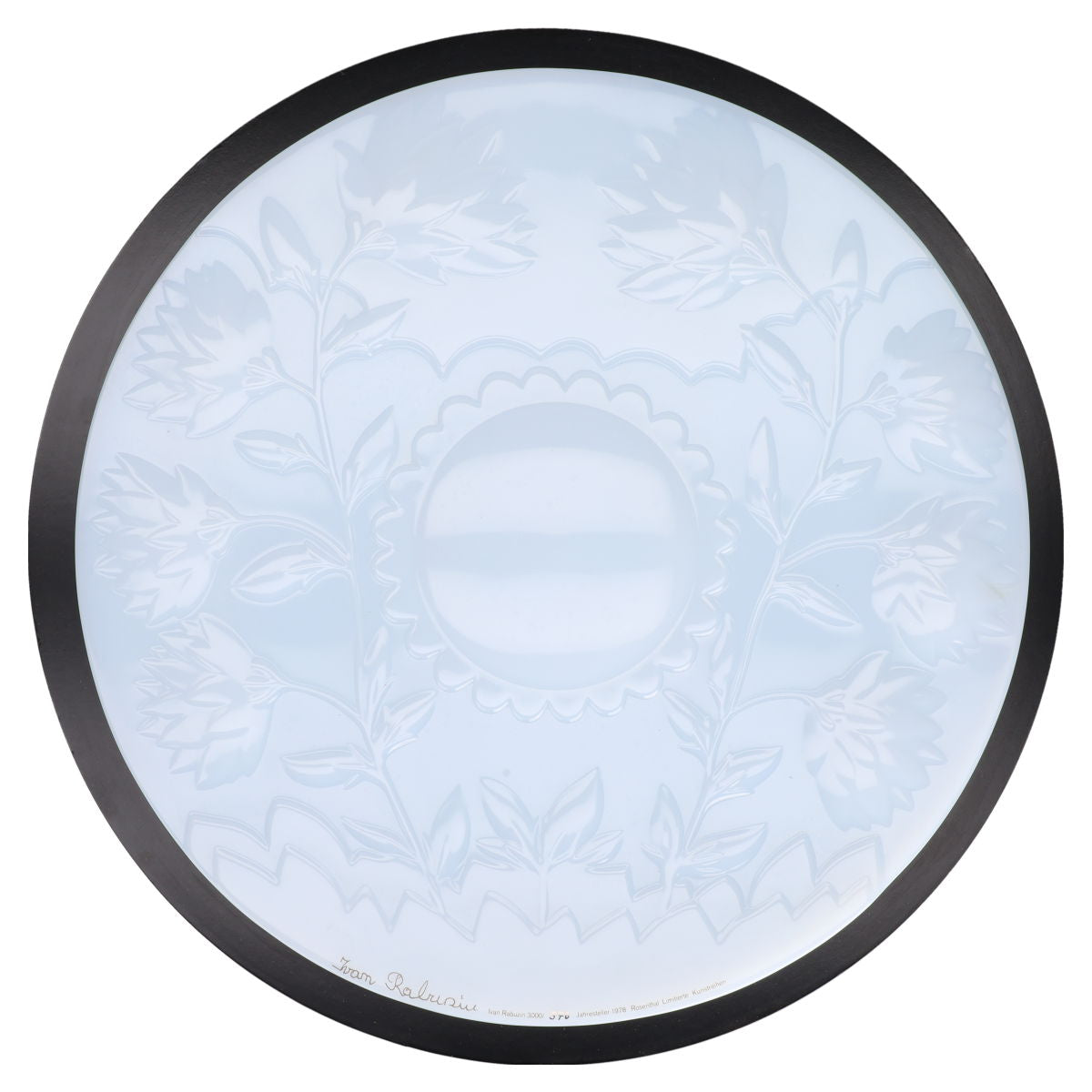 Jahresteller in Glas Ivan Rabuzin 1978 Auflage 376 mit Zertifikat in OVP