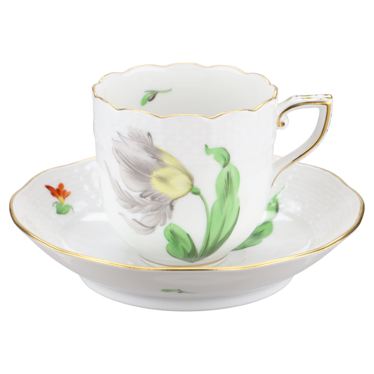 Mokkatasse mit Untere Motiv schwarz 709 / KY