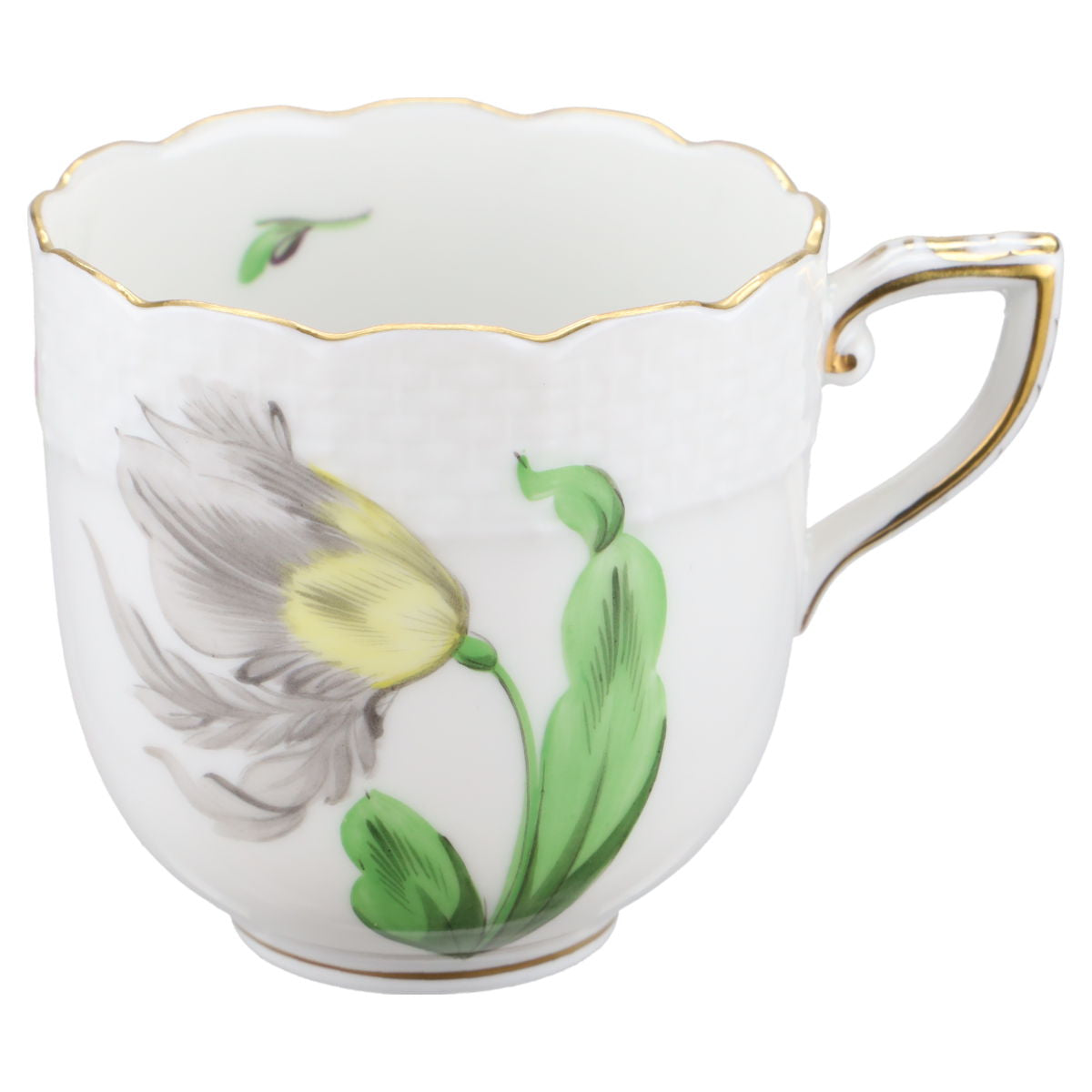 Mokkatasse mit Untere Motiv schwarz 709 / KY