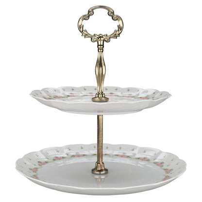 Etagere 2 tlg. mit 3 Tellern