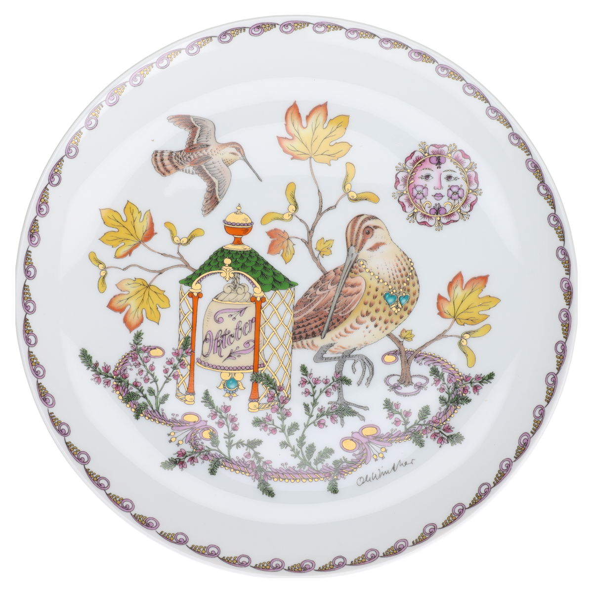 Wandteller mittelgroß Oktober