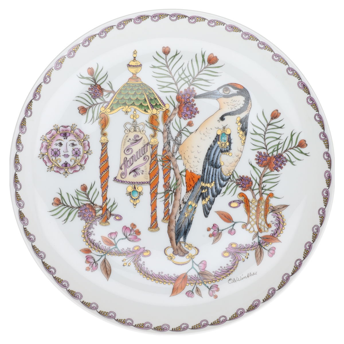 Wandteller mittelgroß Januar II. Wahl