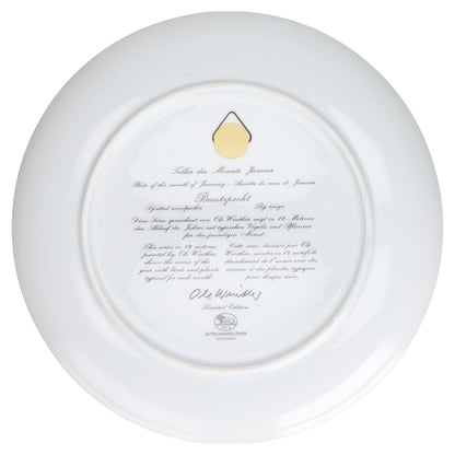 Wandteller mittelgroß Januar II. Wahl