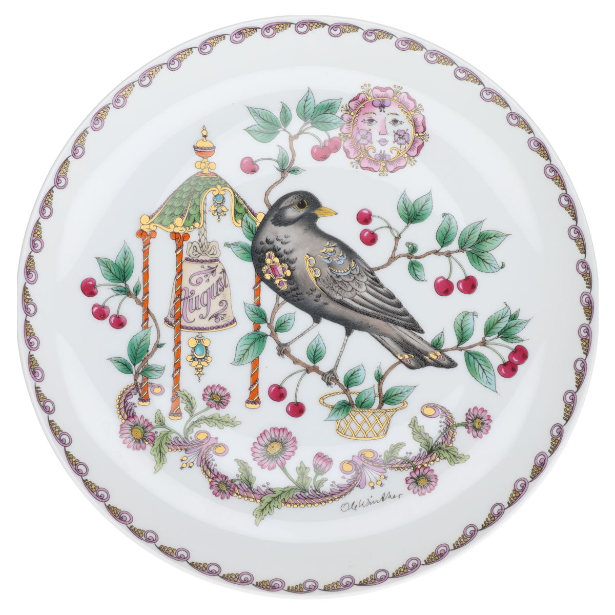 Wandteller mittelgroß August