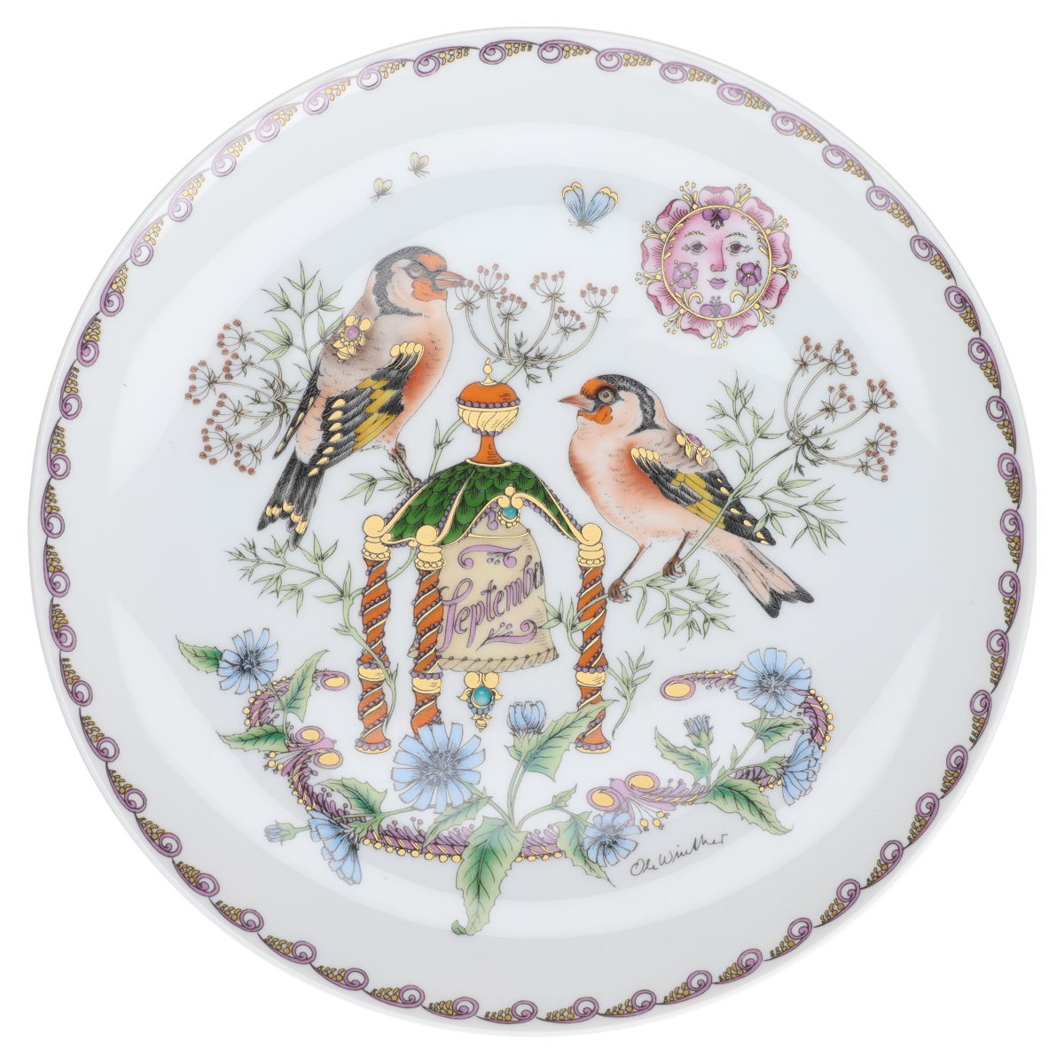Wandteller mittelgroß September