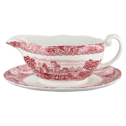 einteilige Sauciere mit Teller