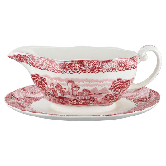 einteilige Sauciere mit Teller