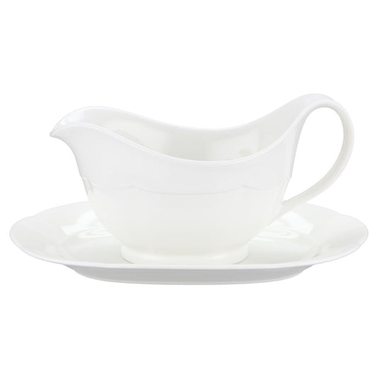 Sauciere mit Teller 2-tlg