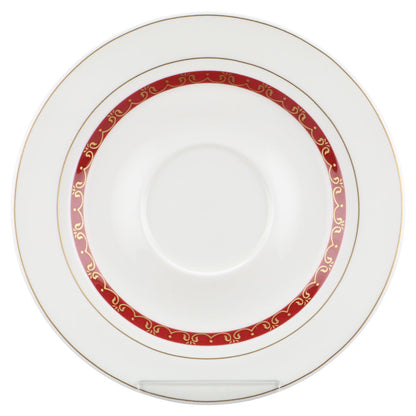 Untertasse für Kaffee bordeaux