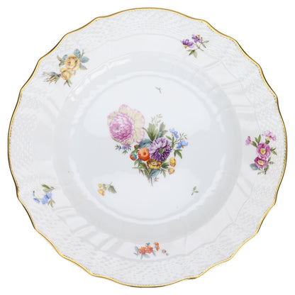 Speiseteller groß 1621 Blüte Lila Gelb