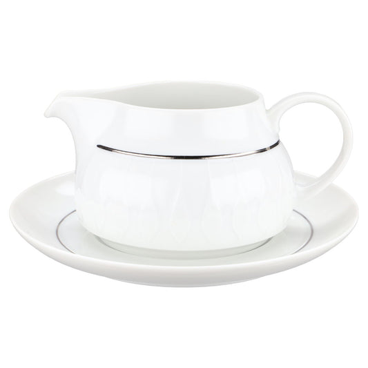 Sauciere mit Teller 2-teilig