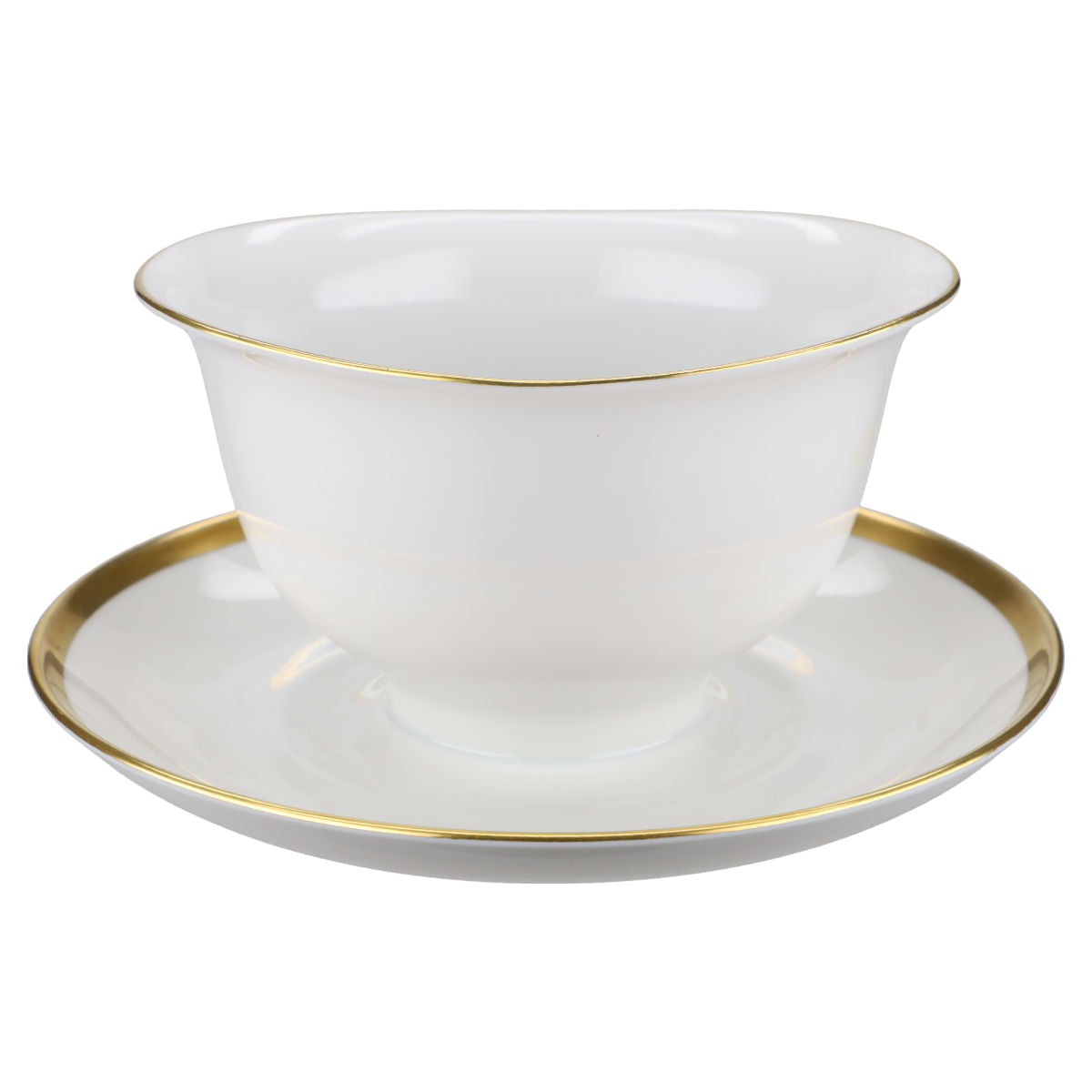 Sauciere mit Teller einteilig