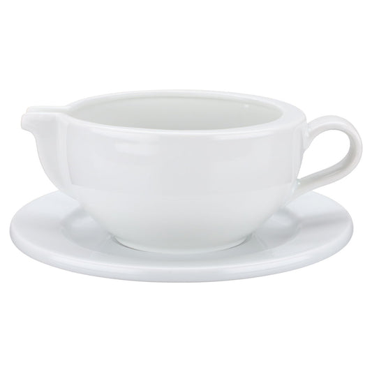 Sauciere mit Teller 2-tlg