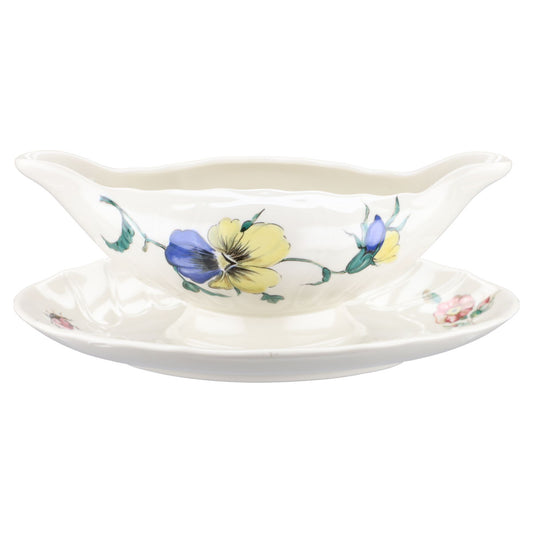 Sauciere mit Teller einteilig II. Wahl