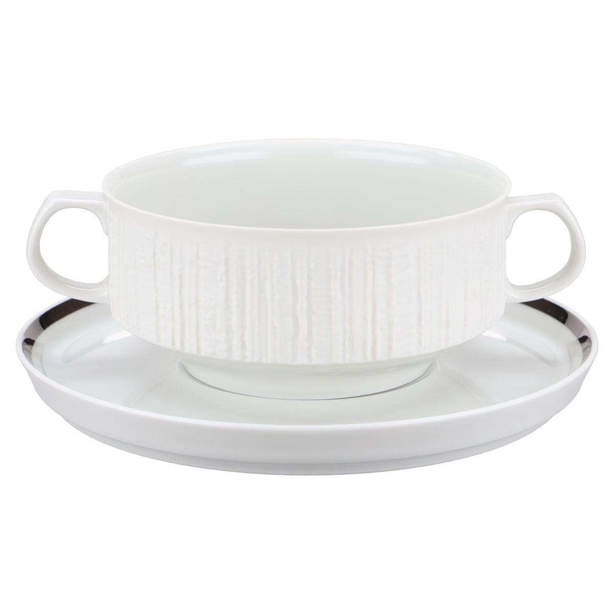 Suppentasse mit Untere (Tasse weiß)