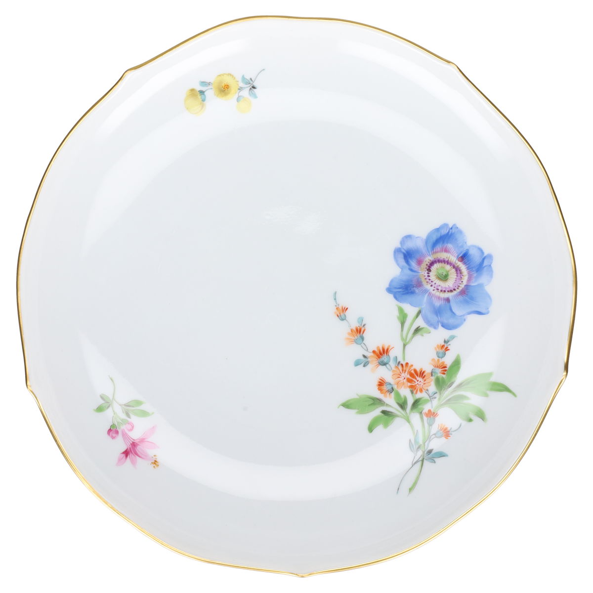 Suppentasse  mit Untertasse blaue Blume