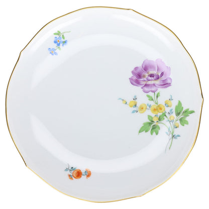 Suppentasse mit Untertasse  Blüte lila