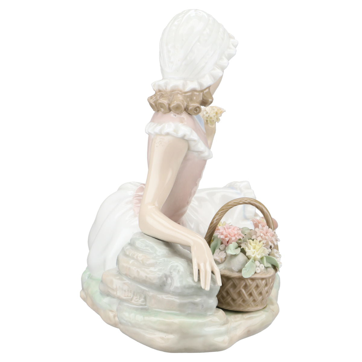 Blumenmädchen sitzend