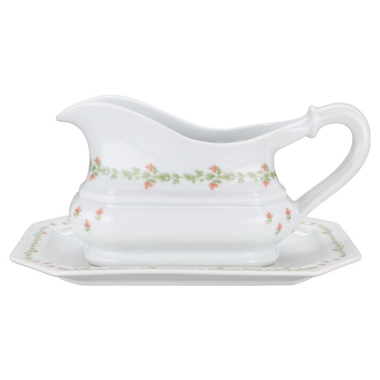 Sauciere mit Teller 2-tlg