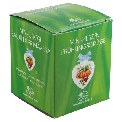 Mini-Herzen Iris gelb - II. Wahl