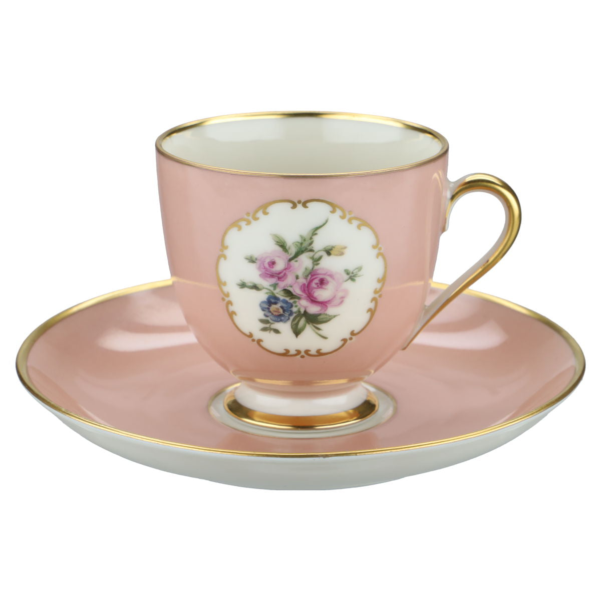 Mokkatasse mit Untere rosa