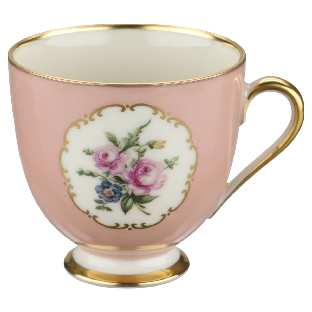 Mokkatasse mit Untere rosa