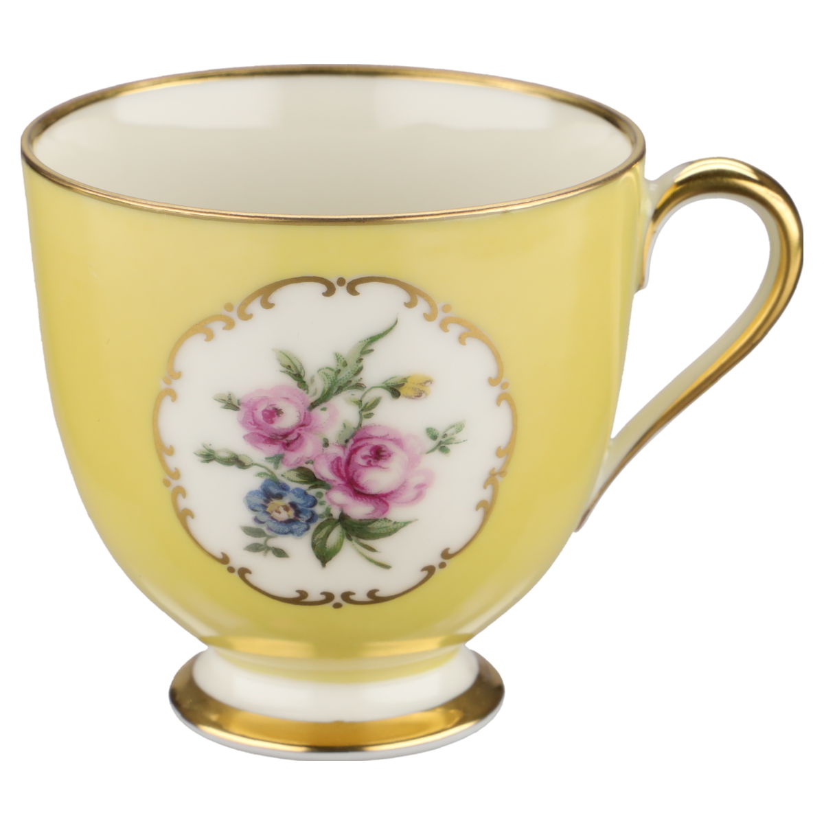 Mokkatasse mit Untere gelb