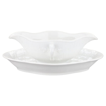 Sauciere mit Teller einteilig klein