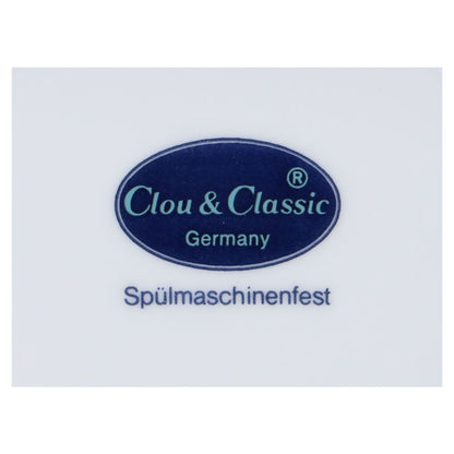 Untertasse für Frühstückstasse XL Blauer Rand