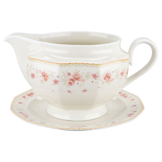 Sauciere mit Teller 2-tlg