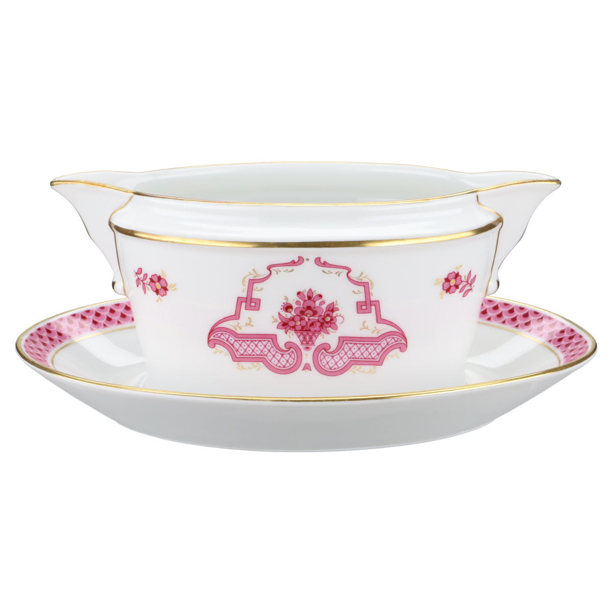 Sauciere mit Teller einteilig