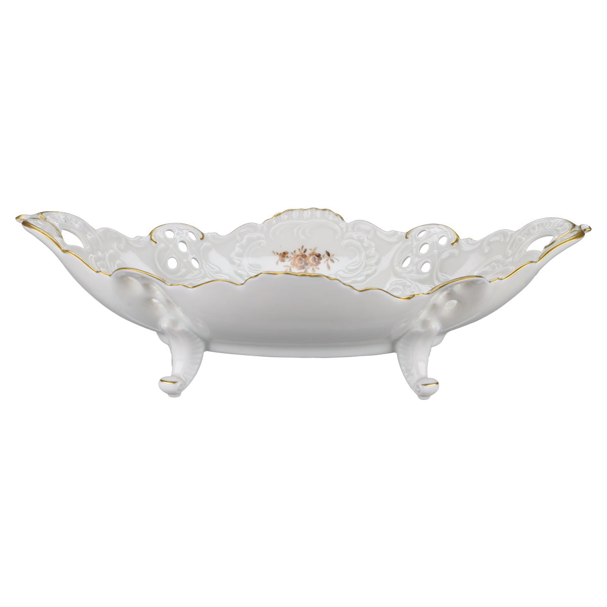 Durchbruchschale oval auf Füssen