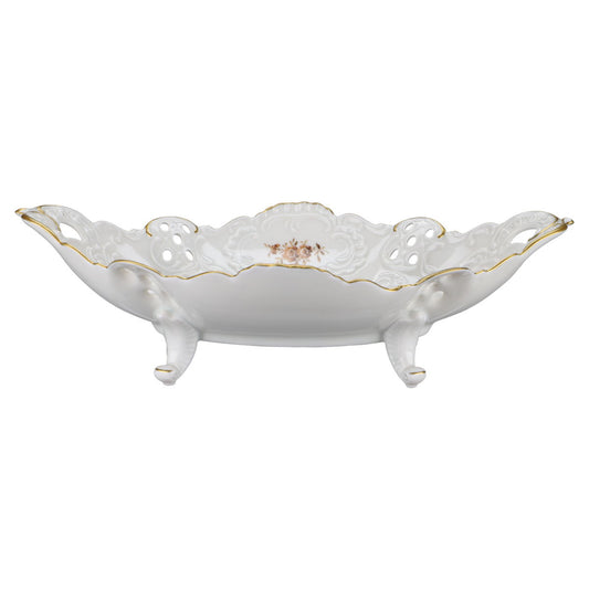 Durchbruchschale oval auf Füssen