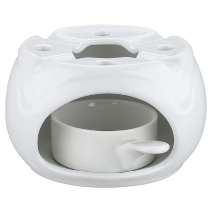 Buttersauciere mit Stövchen 3 teilig