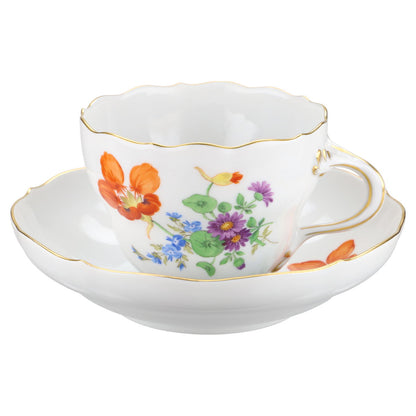 Kaffeetasse mit Untere Blume Orange