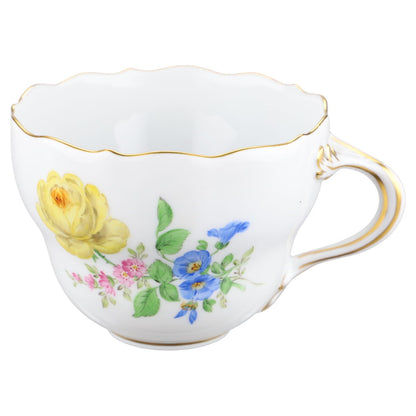 Kaffeetasse mit Untere Rose gelb