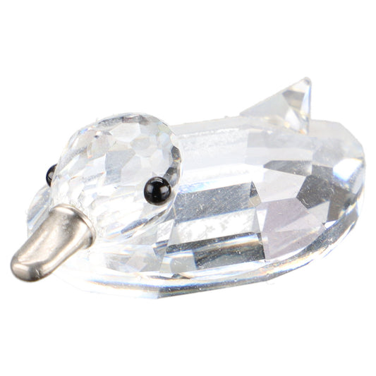 Ente sitzend mit Metallschnabel