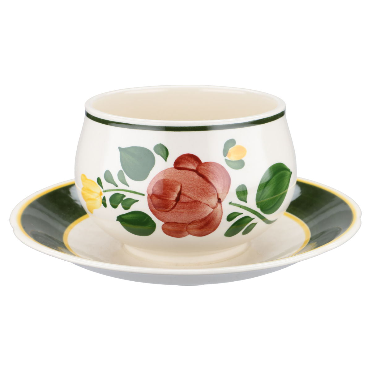 Sauciere mit Teller einteilig