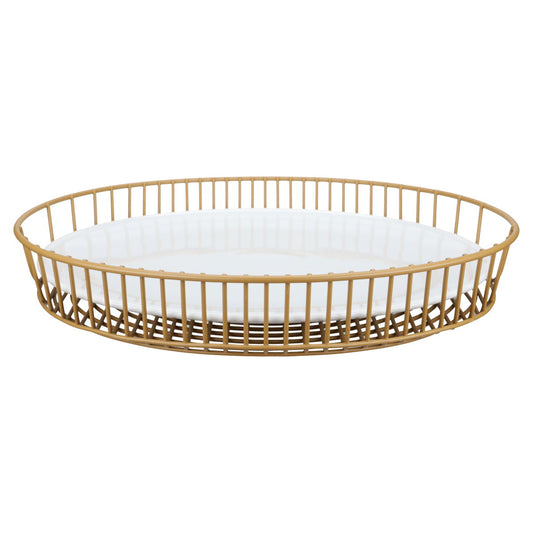 Tortenplatte Teller mit Metallkorb groß