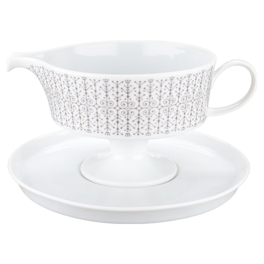 Sauciere mit Teller 2-teilig