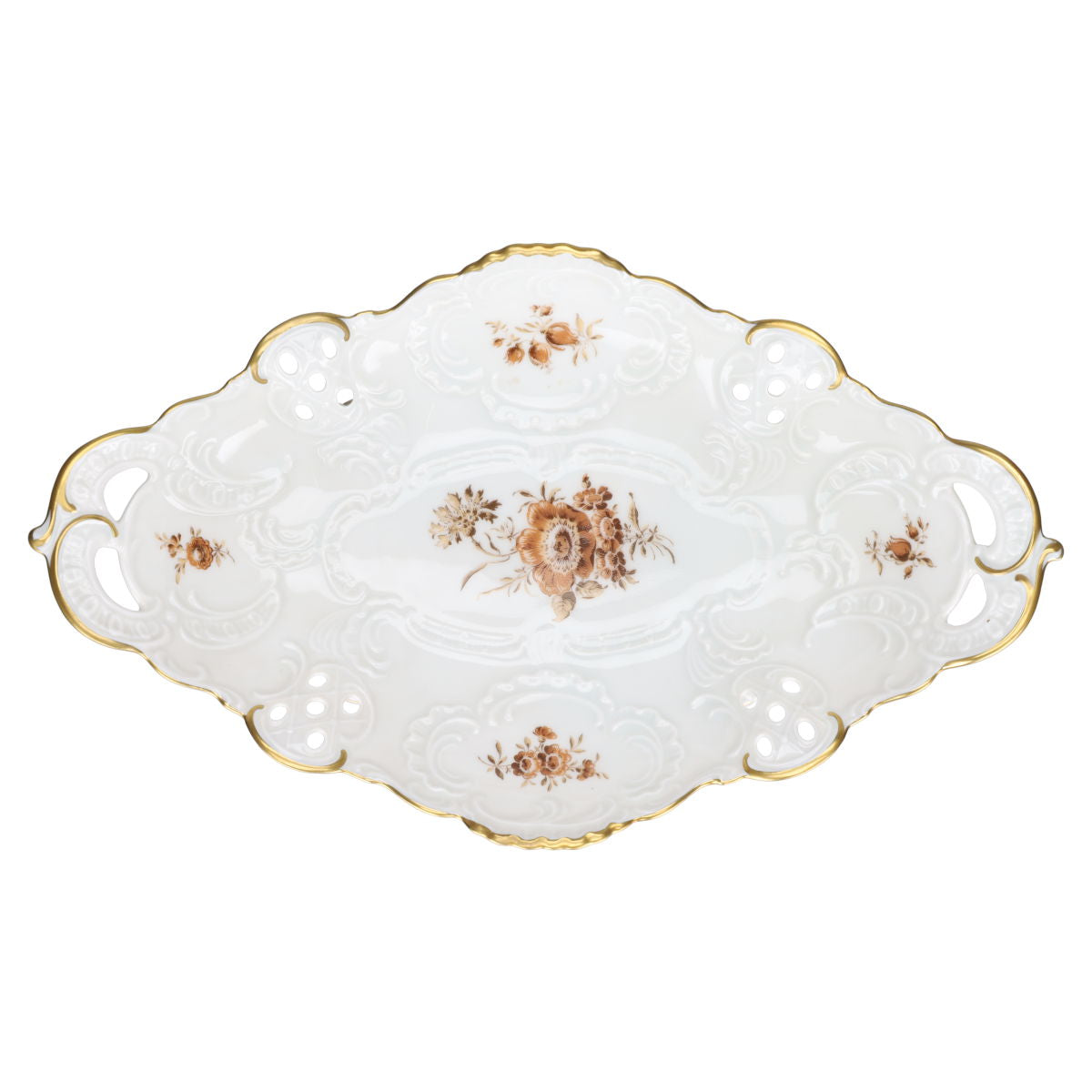 Durchbruchschale oval auf Füssen