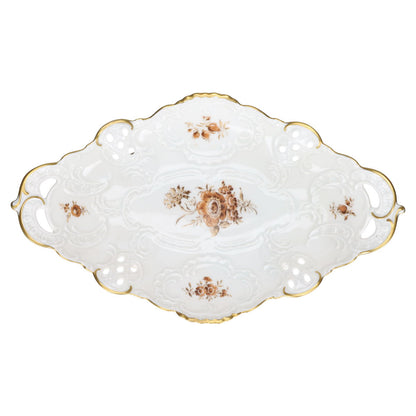 Durchbruchschale oval auf Füssen