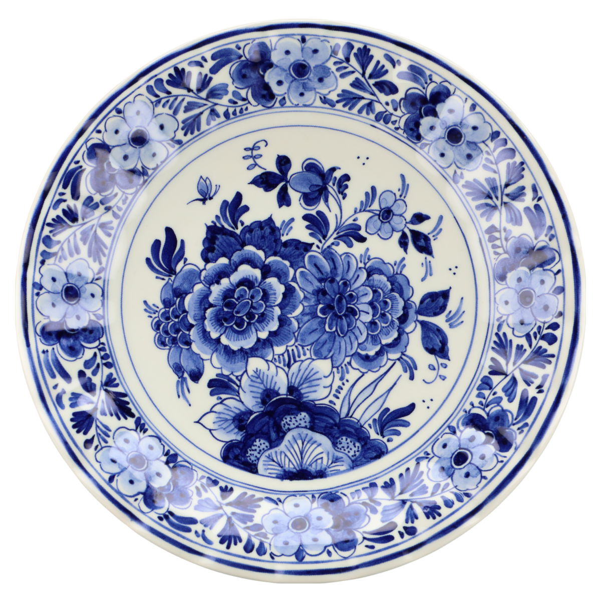 Wandteller 19,6 cm Blumendekor