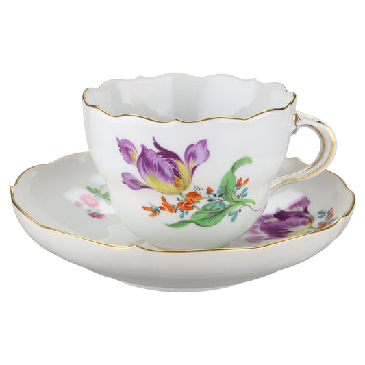 Kaffeetasse mit Untere Tulpe Lila