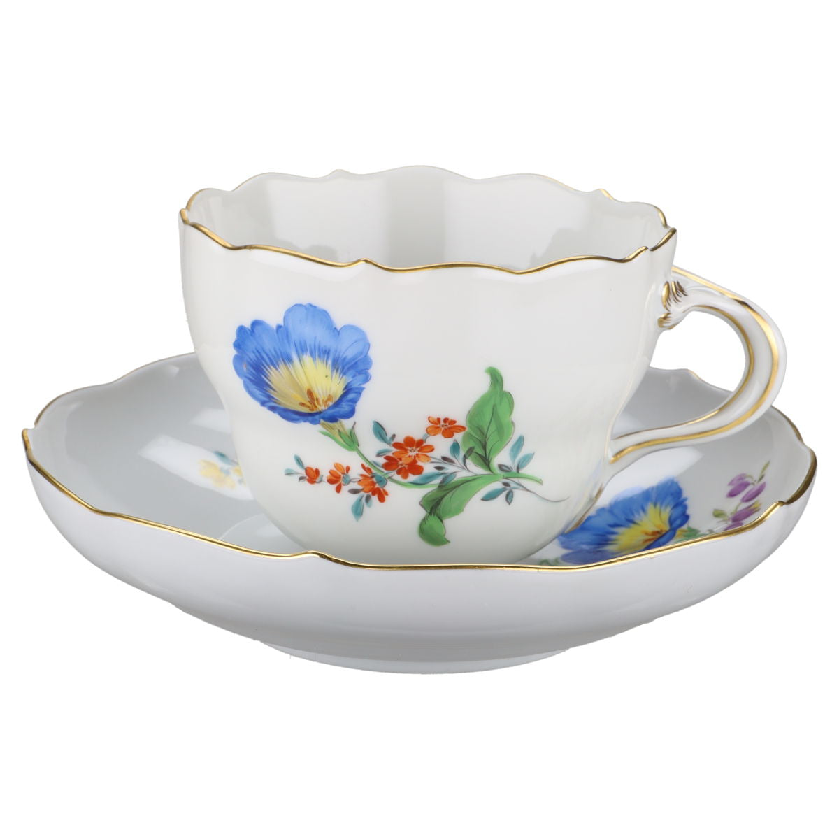 Kaffeetasse mit Untere Prunkwinde blau
